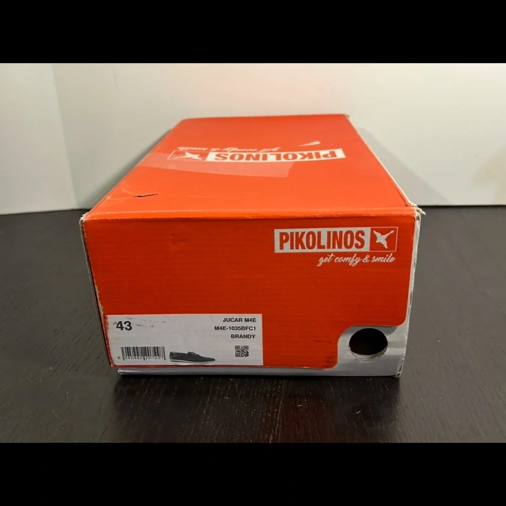 Pikolinos Jucar M4E-1035BFC1 Boat Shoes Brandy Leather Mens EU 43/US 9-9.5